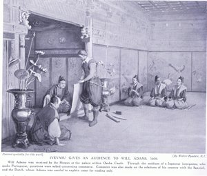 Iyeyasu gives an audience to Will Adams AD1600